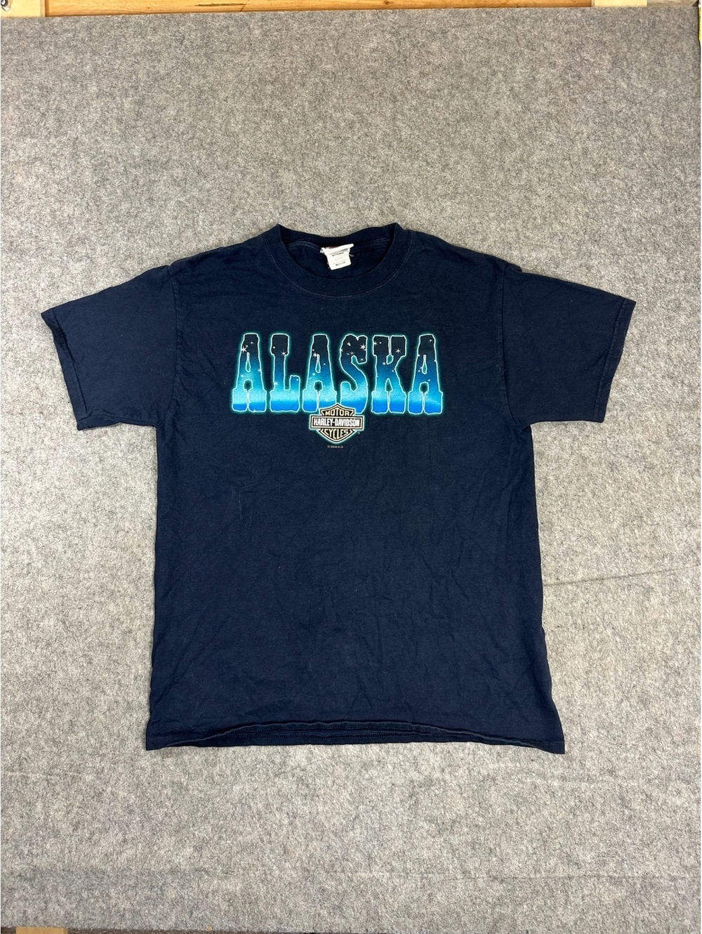 Harley-Davidson Alaska graphic T-shirt Size Mens Medium
